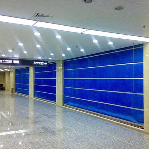 雙軌雙簾無機布特級防火卷簾門